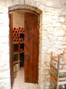 wine room door 