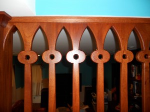 Mahogany stair case banester 