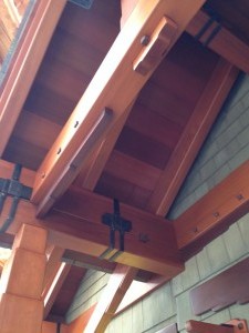 Arts and Crafts house beam work    